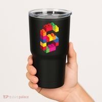 6 Year Old Building Blocks Birthday Bricks 6th Gift Tumbler thumb 2