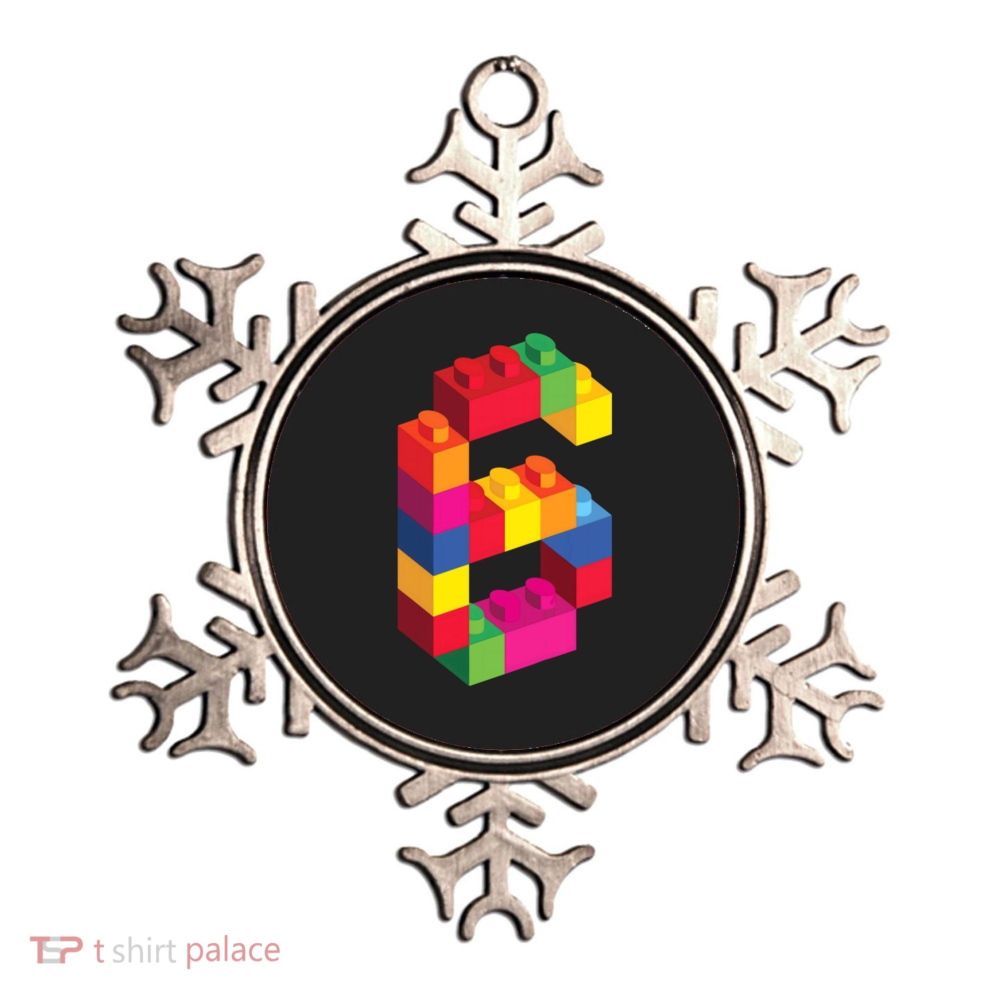 6 Year Old Building Blocks Birthday Bricks 6th Gift Ornament