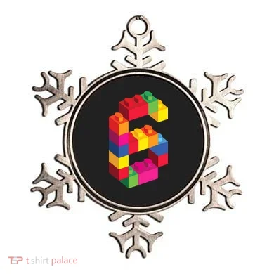 6 Year Old Building Blocks Birthday Bricks 6th Gift Ornament