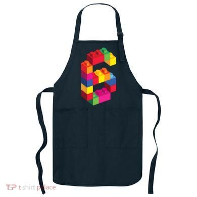 6 Year Old Building Blocks Birthday Bricks 6th Gift Apron