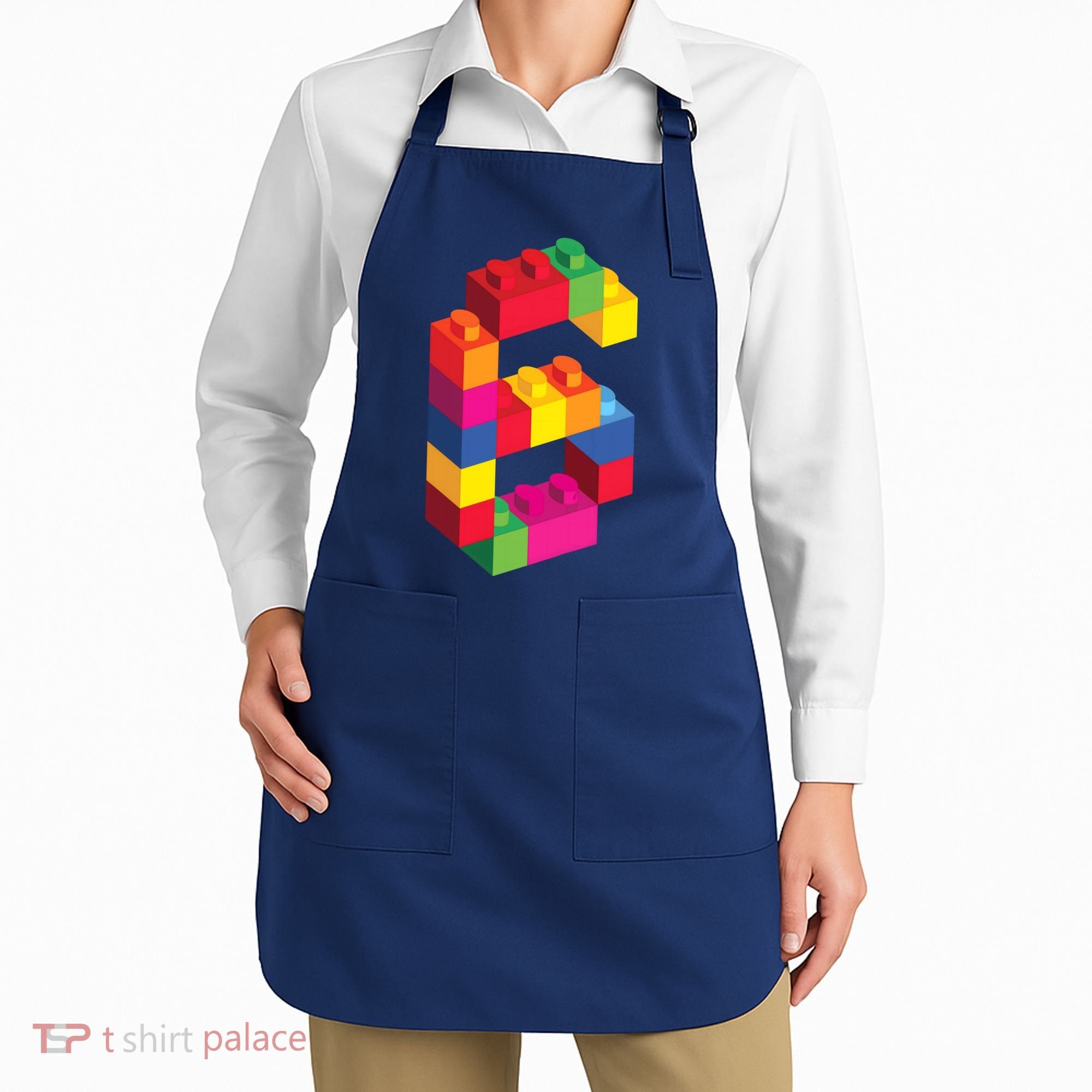 6 Year Old Building Blocks Birthday Bricks 6th Gift Apron