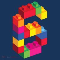 6 Year Old Building Blocks Birthday Bricks 6th Gift Apron thumb 3