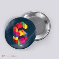 6 Year Old Building Blocks Birthday Bricks 6th Gift Button thumb 0