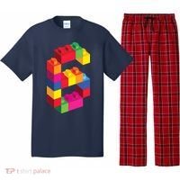 6 Year Old Building Blocks Birthday Bricks 6th Gift Pajama Set thumb 0