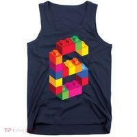 6 Year Old Building Blocks Birthday Bricks 6th Gift Tank Top thumb 0