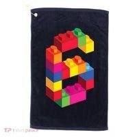 6 Year Old Building Blocks Birthday Bricks 6th Gift Golf Towel thumb 0