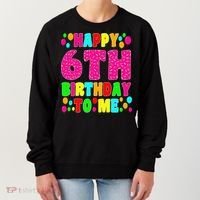 6 Years Old Happy 6th Birthday Me Sprinkles 6th Birthday Women's Sweatshirt thumb 0