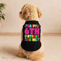 6 Years Old Happy 6th Birthday Me Sprinkles 6th Birthday Doggie Tank thumb 2