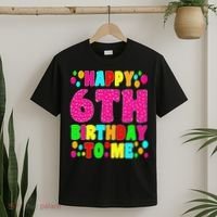 6 Years Old Happy 6th Birthday Me Sprinkles 6th Birthday T-Shirt thumb 2