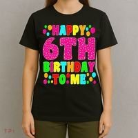 6 Years Old Happy 6th Birthday Me Sprinkles 6th Birthday T-Shirt thumb 4