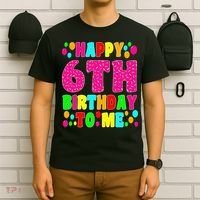 6 Years Old Happy 6th Birthday Me Sprinkles 6th Birthday T-Shirt thumb 6
