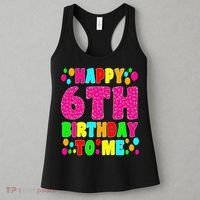 6 Years Old Happy 6th Birthday Me Sprinkles 6th Birthday Women's Tank Top thumb 3