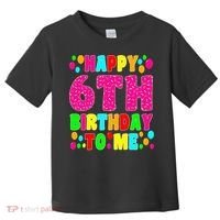 6 Years Old Happy 6th Birthday Me Sprinkles 6th Birthday Toddler T-Shirt thumb 0