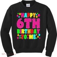 6 Years Old Happy 6th Birthday Me Sprinkles 6th Birthday Kids Sweatshirt thumb 0