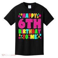 6 Years Old Happy 6th Birthday Me Sprinkles 6th Birthday Kids T-Shirt thumb 0