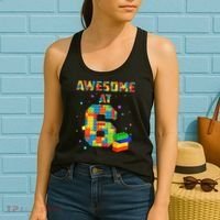 6 Years Old Birthday For 6 Building Blocks Bricks Boy Girl Women's Tank Top thumb 2
