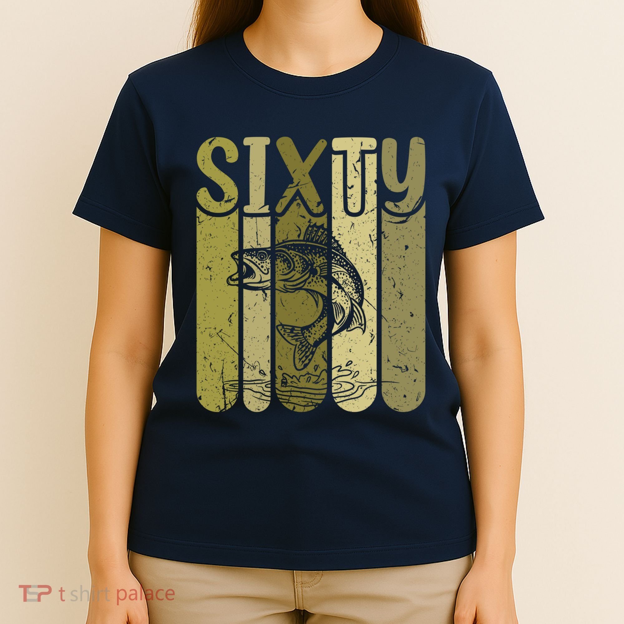 60 Years Old Walleye Fishing 60th Birthday T-Shirt