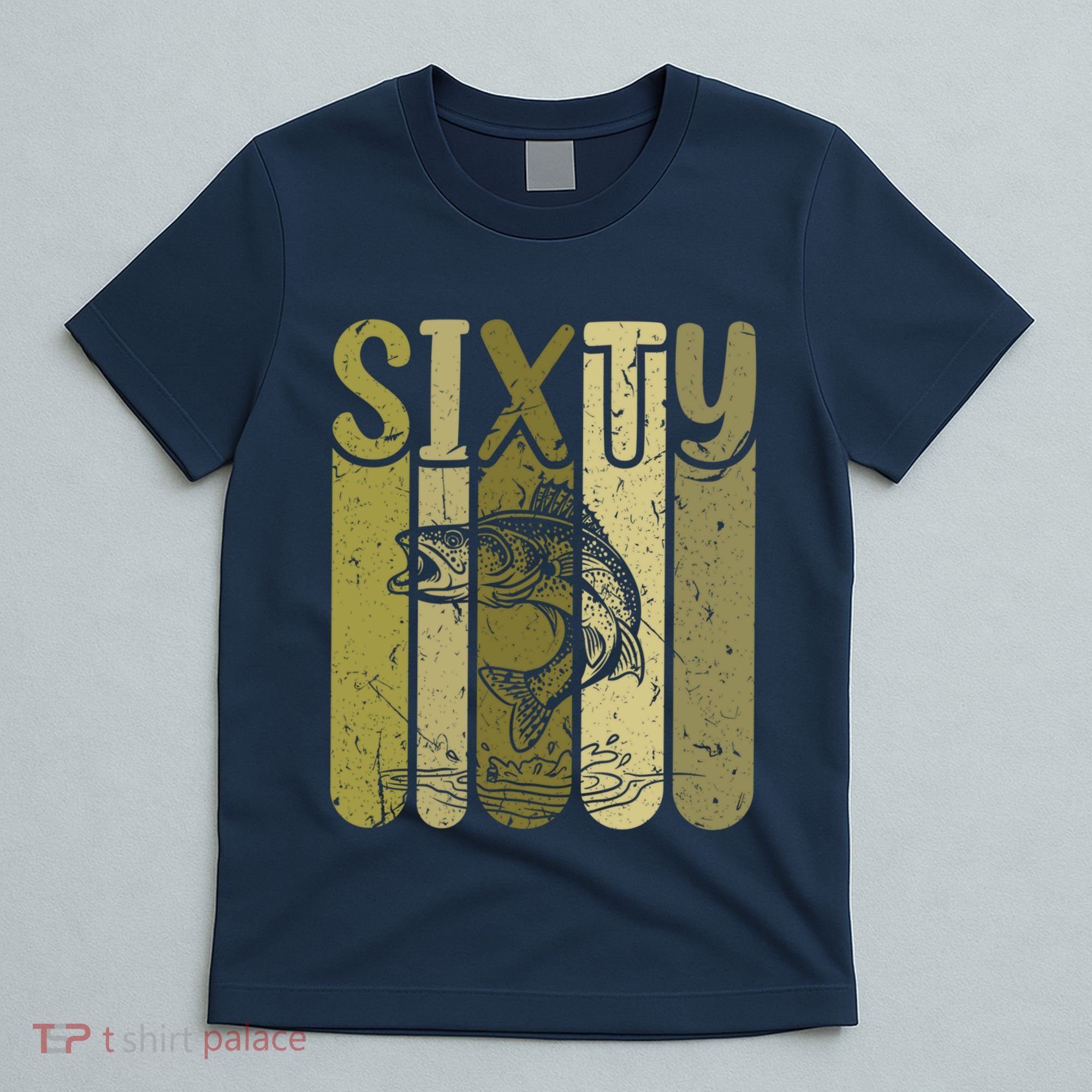 60 Years Old Walleye Fishing 60th Birthday T-Shirt