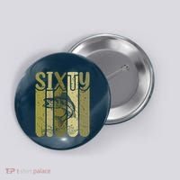 60 Years Old Walleye Fishing 60th Birthday Button thumb 0
