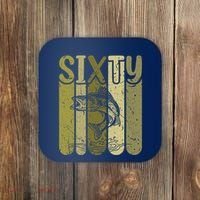 60 Years Old Walleye Fishing 60th Birthday Coaster thumb 0