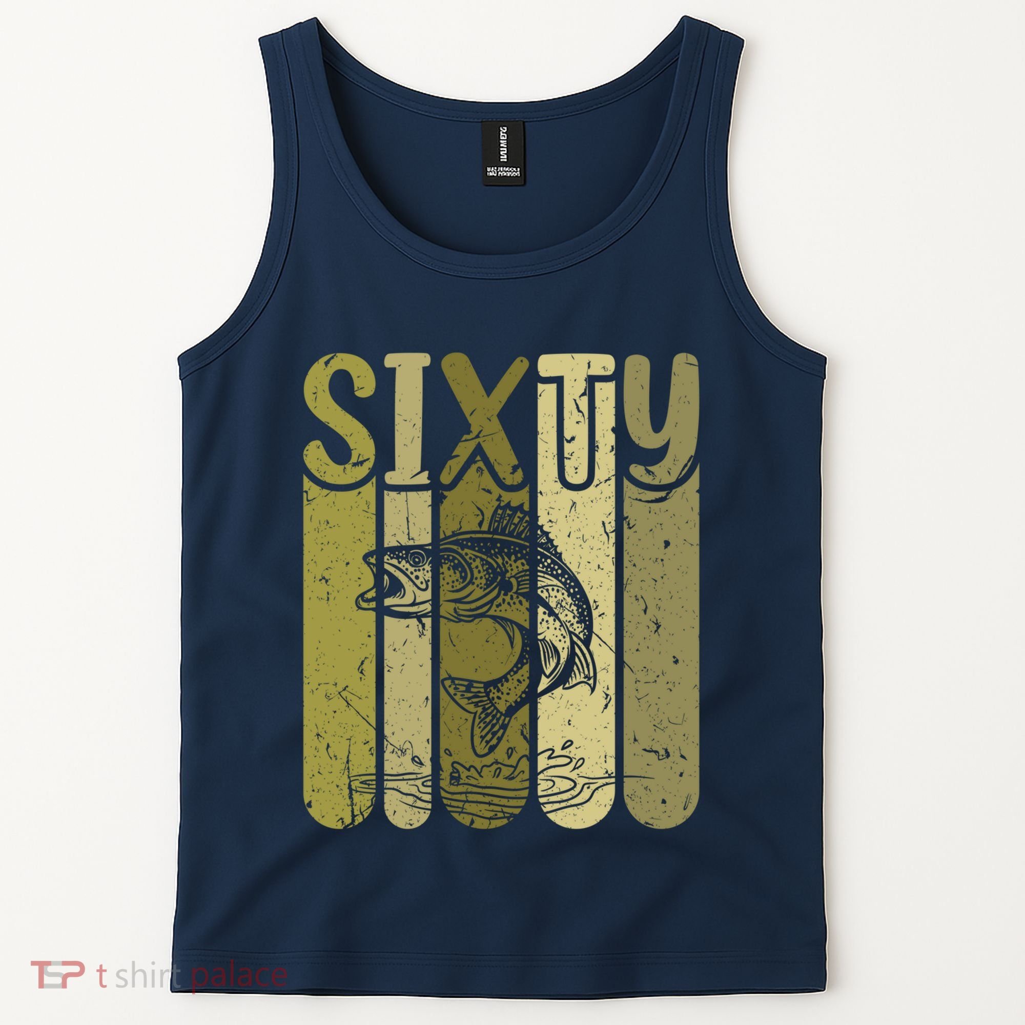 60 Years Old Walleye Fishing 60th Birthday Tank Top