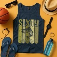 60 Years Old Walleye Fishing 60th Birthday Tank Top thumb 4