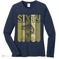 60 Years Old Walleye Fishing 60th Birthday Women's Long Sleeve Shirt thumb 0