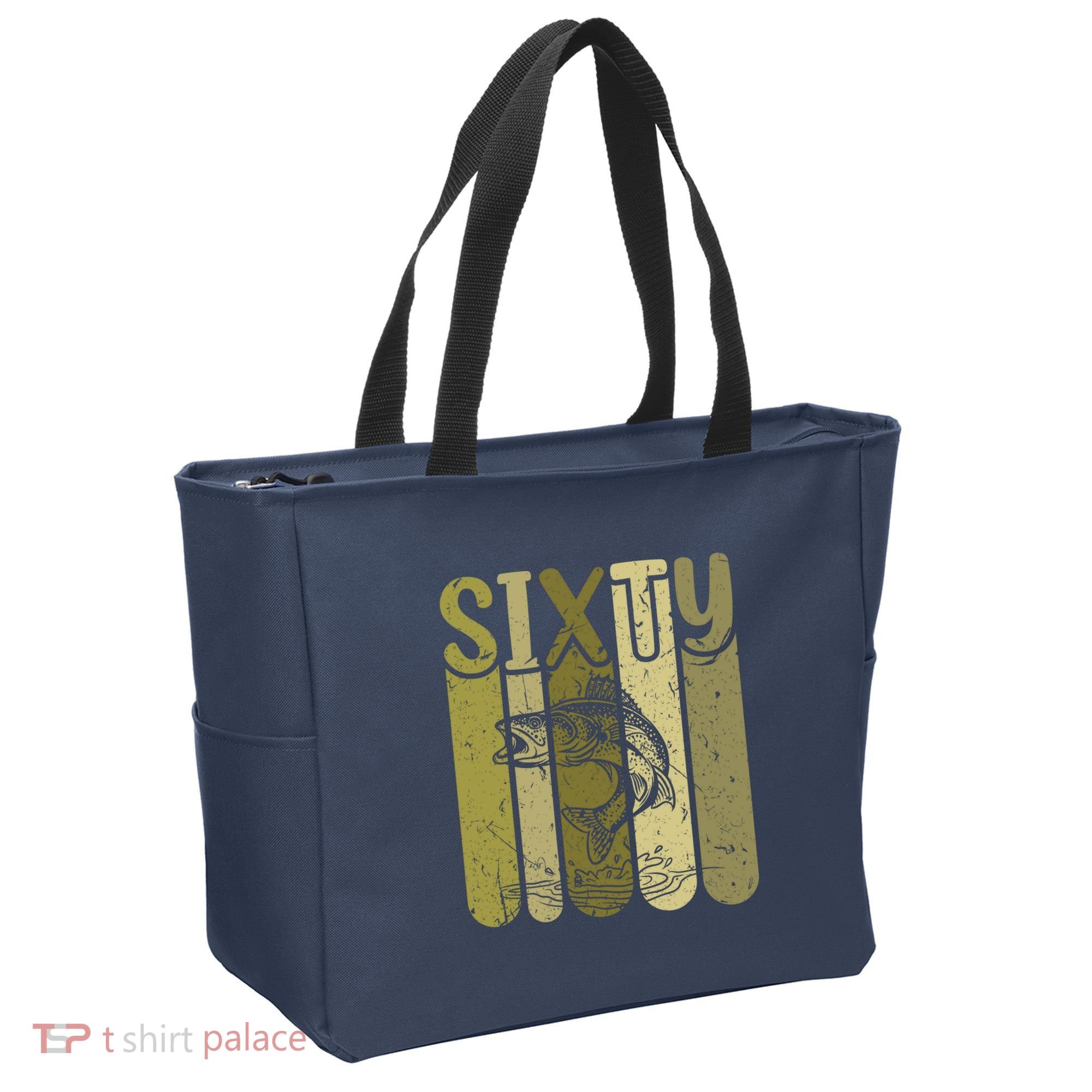 60 Years Old Walleye Fishing 60th Birthday Tote Bag
