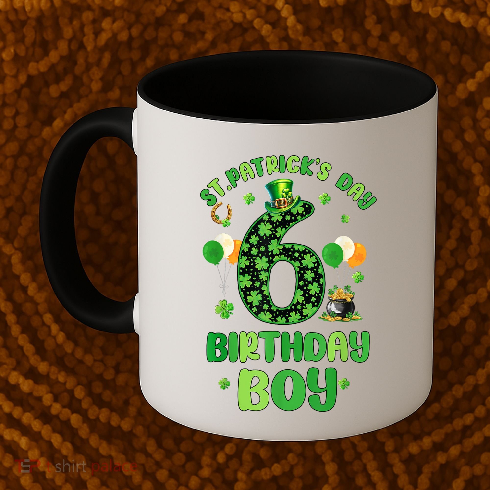 6 Years Old Girl Boy ItS My 6th Birthday St PatrickS Day Coffee Mug