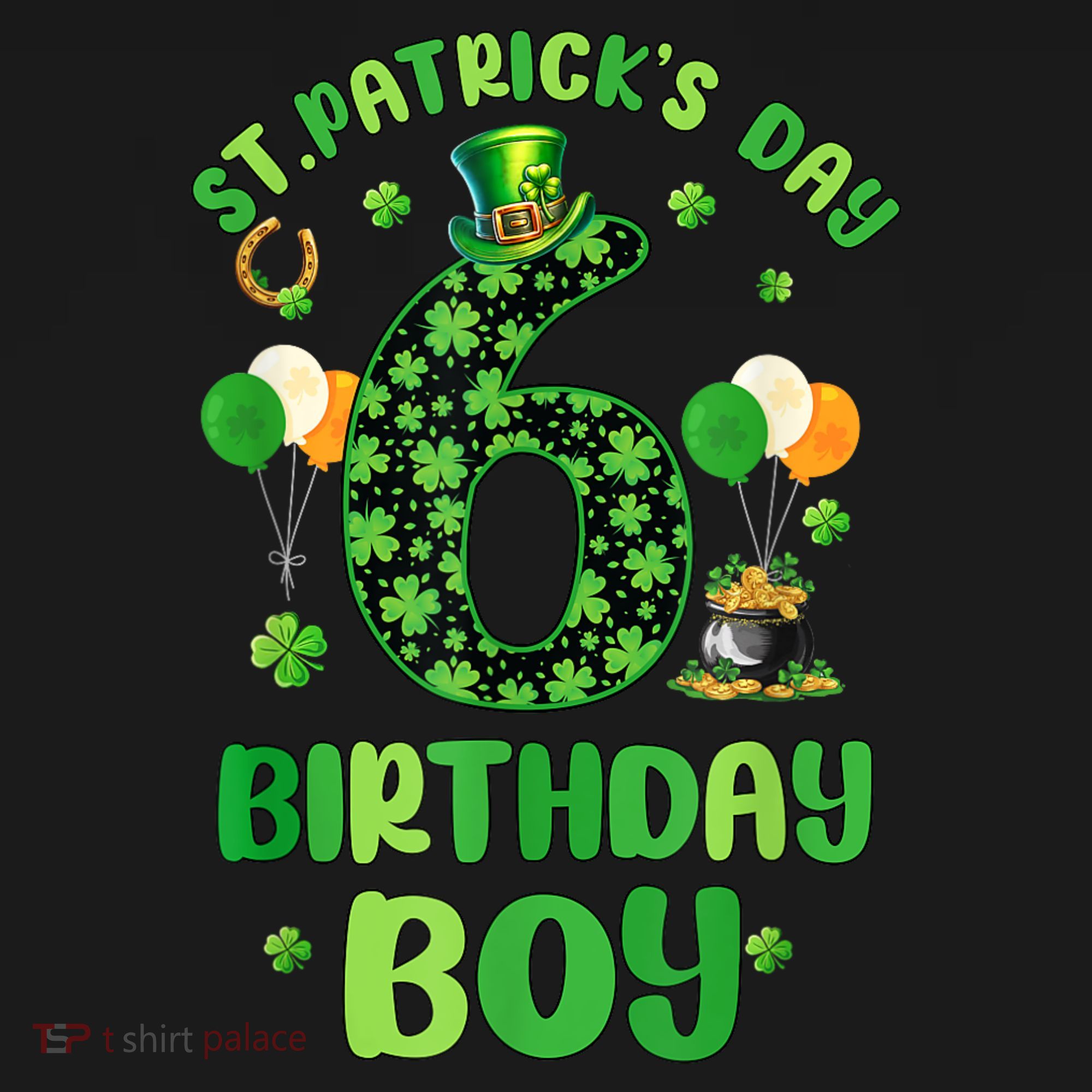 6 Years Old Girl Boy ItS My 6th Birthday St PatrickS Day Women's Hoodie
