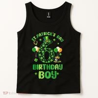 6 Years Old Girl Boy ItS My 6th Birthday St PatrickS Day Tank Top thumb 2