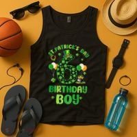 6 Years Old Girl Boy ItS My 6th Birthday St PatrickS Day Tank Top thumb 4