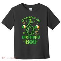 6 Years Old Girl Boy ItS My 6th Birthday St PatrickS Day Toddler T-Shirt thumb 0
