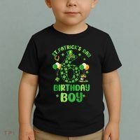 6 Years Old Girl Boy ItS My 6th Birthday St PatrickS Day Toddler T-Shirt thumb 2