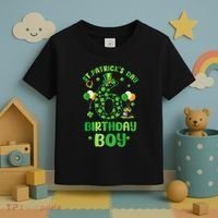 6 Years Old Girl Boy ItS My 6th Birthday St PatrickS Day Toddler T-Shirt thumb 3