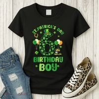 6 Years Old Girl Boy ItS My 6th Birthday St PatrickS Day Women's T-Shirt thumb 3
