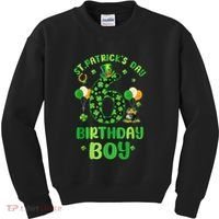 6 Years Old Girl Boy ItS My 6th Birthday St PatrickS Day Kids Sweatshirt thumb 0