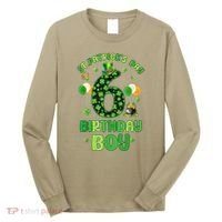 6 Years Old Girl Boy ItS My 6th Birthday St PatrickS Day Long Sleeve Shirt thumb 0
