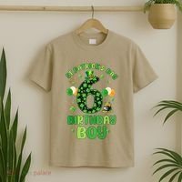 6 Years Old Girl Boy ItS My 6th Birthday St PatrickS Day T-Shirt thumb 2
