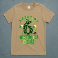 6 Years Old Girl Boy ItS My 6th Birthday St PatrickS Day T-Shirt thumb 5