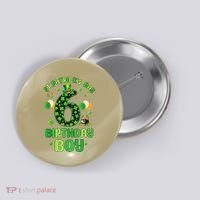 6 Years Old Girl Boy ItS My 6th Birthday St PatrickS Day Button thumb 0