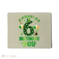 6 Years Old Girl Boy ItS My 6th Birthday St PatrickS Day Mousepad thumb 0