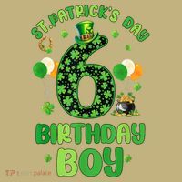 6 Years Old Girl Boy ItS My 6th Birthday St PatrickS Day Kids T-Shirt thumb 2
