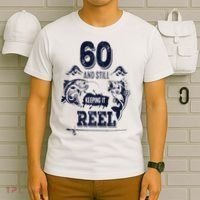 60 Years Old Fisherman Keeping It Reel 60th Birthday Fishing T-Shirt thumb 6
