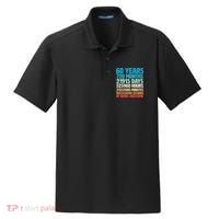 60 Years Of Being Awesome 60th Birthday Time Breakdown Dry Zone Grid Polo thumb 0