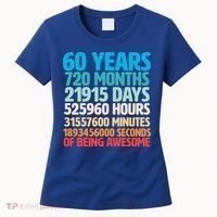 60 Years Of Being Awesome 60th Birthday Time Breakdown Women's T-Shirt thumb 0