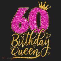 60 Year Old Gifts 60th Birthday Queen Diamond Crown Pink Hat thumb 2