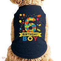 6 Year Old Building Blocks 6th Birthday Boy Doggie Tank thumb 0