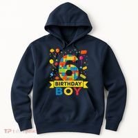 6 Year Old Building Blocks 6th Birthday Boy Hoodie thumb 0