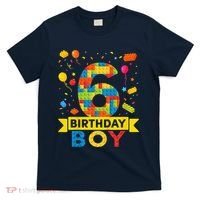 6 Year Old Building Blocks 6th Birthday Boy T-Shirt thumb 0